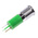 RS PRO Green Panel Mount Indicator, 110V ac, 14mm Mounting Hole Size, Faston, Solder Lug Termination, IP67
