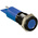 RS PRO Blue Panel Mount Indicator, 110V ac, 14mm Mounting Hole Size, Faston, Solder Lug Termination, IP67