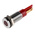RS PRO Red Panel Mount Indicator, 12V dc, 8mm Mounting Hole Size, Faston, Solder Lug Termination, IP67