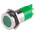 RS PRO Green Panel Mount Indicator, 22mm Mounting Hole Size, Solder Tab Termination