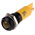 RS PRO Yellow Panel Mount Indicator, 12V, 14mm Mounting Hole Size, IP67