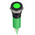 RS PRO Green Panel Mount Indicator, 12V dc, 12mm Mounting Hole Size, Faston, Solder Lug Termination, IP67