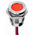 RS PRO Red Panel Mount Indicator, 1.8 → 3.3V dc, 14mm Mounting Hole Size, Lead Wires Termination, IP67