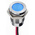 RS PRO Blue Panel Mount Indicator, 12V dc, 14mm Mounting Hole Size, Lead Wires Termination, IP67