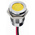 RS PRO Yellow Panel Mount Indicator, 24V dc, 14mm Mounting Hole Size, Lead Wires Termination, IP67