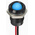RS PRO Blue Panel Mount Indicator, 12V dc, 14mm Mounting Hole Size, Lead Wires Termination, IP67
