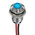 RS PRO Blue Panel Mount Indicator, 12V dc, 8mm Mounting Hole Size, Lead Wires Termination, IP67