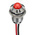 RS PRO Red Panel Mount Indicator, 24V dc, 8mm Mounting Hole Size, Lead Wires Termination, IP67