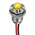 RS PRO Yellow Panel Mount Indicator, 24V dc, 8mm Mounting Hole Size, Lead Wires Termination, IP67
