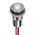 RS PRO White Panel Mount Indicator, 12V dc, 8mm Mounting Hole Size, Lead Wires Termination, IP67