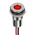 RS PRO Red Panel Mount Indicator, 24V dc, 8mm Mounting Hole Size, Lead Wires Termination, IP67