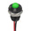 RS PRO Green Panel Mount Indicator, 24V dc, 8mm Mounting Hole Size, Lead Wires Termination, IP67