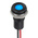 RS PRO Blue Panel Mount Indicator, 12V dc, 8mm Mounting Hole Size, Lead Wires Termination, IP67