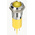 RS PRO Yellow Panel Mount Indicator, 2V dc, 14mm Mounting Hole Size, Faston, Solder Lug Termination, IP67