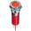 RS PRO Red Panel Mount Indicator, 12V dc, 14mm Mounting Hole Size, Faston, Solder Lug Termination, IP67
