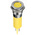 RS PRO Yellow Panel Mount Indicator, 24V dc, 14mm Mounting Hole Size, Faston, Solder Lug Termination, IP67