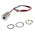 RS PRO Blue Panel Mount Indicator, 10.8 → 13.2V dc, 10mm Mounting Hole Size, Lead Wires Termination, IP67