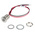 RS PRO Red Panel Mount Indicator, 1.8 → 3.3V dc, 10mm Mounting Hole Size, Lead Wires Termination, IP67