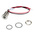 RS PRO Green Panel Mount Indicator, 10.8 → 13.2V dc, 10mm Mounting Hole Size, Lead Wires Termination, IP67