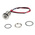 RS PRO Yellow Panel Mount Indicator, 21.6 → 26.4V dc, 10mm Mounting Hole Size, Lead Wires Termination, IP67