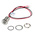 RS PRO Blue Panel Mount Indicator, 1.8 → 3.3V dc, 10mm Mounting Hole Size, Lead Wires Termination, IP67