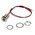 RS PRO White Panel Mount Indicator, 1.8 → 3.3V dc, 10mm Mounting Hole Size, Lead Wires Termination, IP67