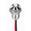 RS PRO White Panel Mount Indicator, 21.6 → 26.4V dc, 6mm Mounting Hole Size, Lead Wires Termination, IP67