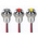 RS PRO Green, Red Panel Mount Indicator, 21.6 → 26.4V dc, 6mm Mounting Hole Size, Lead Wires Termination, IP67