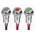RS PRO Green, Red Panel Mount Indicator, 10.8 → 13.2V dc, 6mm Mounting Hole Size, Lead Wires Termination, IP67