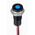 RS PRO Blue Panel Mount Indicator, 1.8 → 3.3V dc, 6mm Mounting Hole Size, Lead Wires Termination, IP67