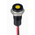 RS PRO Yellow Panel Mount Indicator, 10.8 → 13.2V dc, 6mm Mounting Hole Size, Lead Wires Termination, IP67