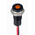 RS PRO Orange Panel Mount Indicator, 10.8 → 13.2V dc, 6mm Mounting Hole Size, Lead Wires Termination, IP67