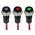 RS PRO Green, Red Panel Mount Indicator, 10.8 → 13.2V dc, 6mm Mounting Hole Size, Lead Wires Termination, IP67