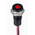 RS PRO Red Panel Mount Indicator, 21.6 → 26.4V dc, 6mm Mounting Hole Size, Lead Wires Termination, IP67