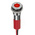RS PRO Red Panel Mount Indicator, 24V dc, 8mm Mounting Hole Size, Lead Wires Termination, IP67