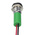 RS PRO Green Panel Mount Indicator, 12V dc, 8mm Mounting Hole Size, Lead Wires Termination, IP67