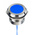 RS PRO Blue Panel Mount Indicator, 12 → 24V ac/dc, 30mm Mounting Hole Size, Lead Wires Termination, IP67, IP69K