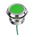 RS PRO Green Panel Mount Indicator, 12 → 24V ac/dc, 30mm Mounting Hole Size, Lead Wires Termination, IP67, IP69K