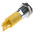 RS PRO Yellow Panel Mount Indicator, 24V dc, 14mm Mounting Hole Size, Solder Tab Termination, IP67