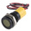 RS PRO Yellow Panel Mount Indicator, 12V dc, 14mm Mounting Hole Size, Lead Wires Termination, IP67
