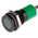 RS PRO Green Panel Mount Indicator, 220V ac, 14mm Mounting Hole Size, Lead Wires Termination, IP67