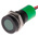 RS PRO Green Panel Mount Indicator, 6 → 36V dc, 14mm Mounting Hole Size, Lead Wires Termination, IP67