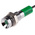 RS PRO Green Panel Mount Indicator, 12V dc, 6mm Mounting Hole Size, Lead Wires Termination, IP67