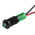 RS PRO Green Panel Mount Indicator, 12V dc, 6mm Mounting Hole Size, Lead Wires Termination, IP67