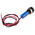 RS PRO Blue Panel Mount Indicator, 24V dc, 8mm Mounting Hole Size, Lead Wires Termination, IP67