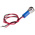 RS PRO Blue Panel Mount Indicator, 110V ac, 8mm Mounting Hole Size, Lead Wires Termination, IP67