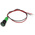 RS PRO Green Panel Mount Indicator, 220V ac, 8mm Mounting Hole Size, Lead Wires Termination, IP67