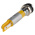 RS PRO Yellow Panel Mount Indicator, 24V dc, 8mm Mounting Hole Size, Faston, Solder Lug Termination, IP67
