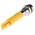 RS PRO Yellow Panel Mount Indicator, 220V ac, 8mm Mounting Hole Size, IP67