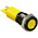 RS PRO Yellow Panel Mount Indicator, 110V ac, 14mm Mounting Hole Size, Faston, Solder Lug Termination, IP67